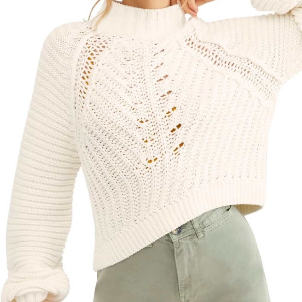 Free People Mock Neck Sweater
